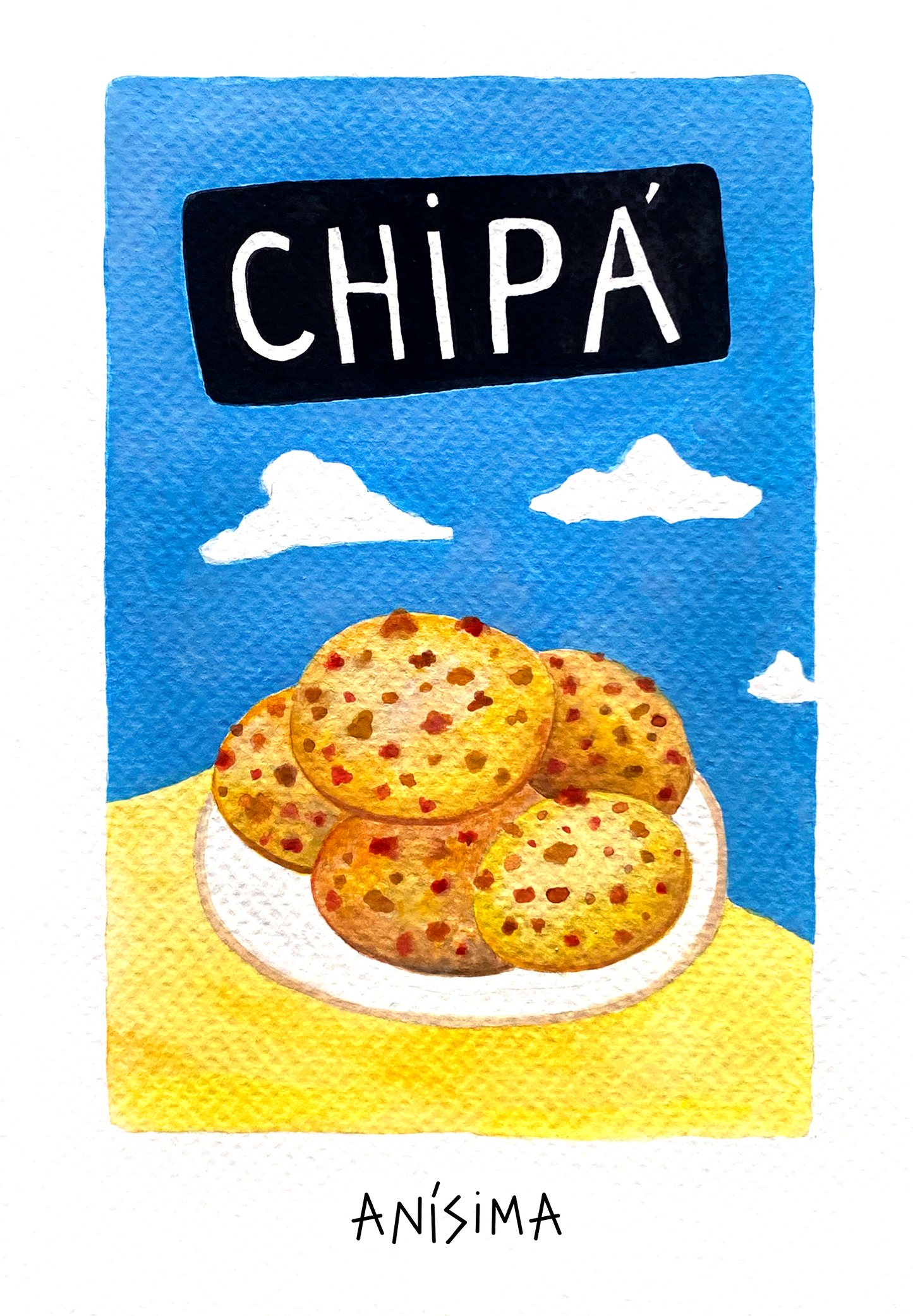 Chipa sky pop | Serie Láminas de Autor - Anísima