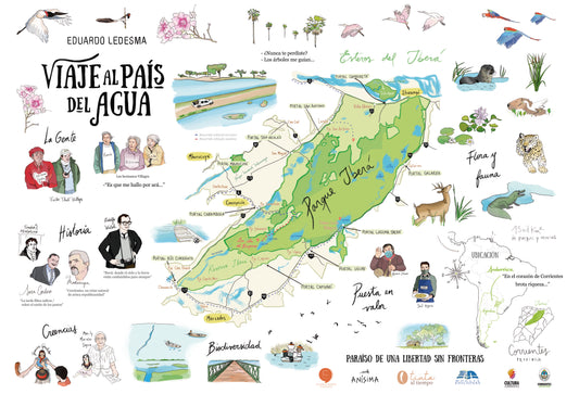 Mapa Esteros Ibera | Serie Láminas de Autor - Anísima