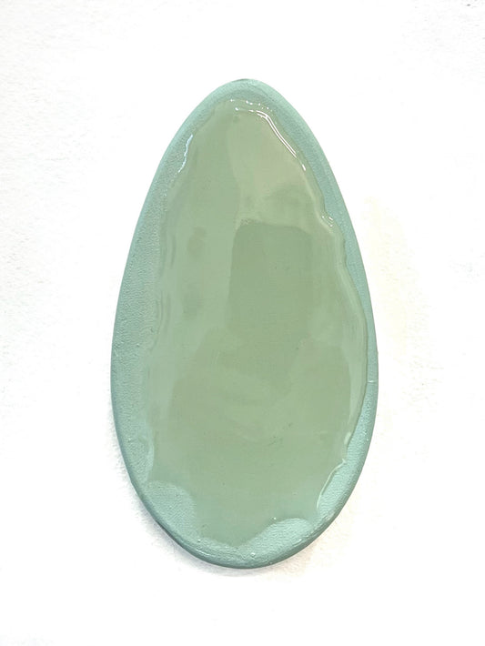 Oval verde agua | Serie Gotas de Rocío - Jacinta Grondona