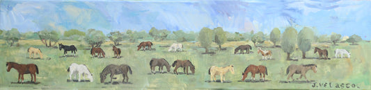 Es una tarde de verano de un día que ya no existe-18 caballos | Serie Pinturas - Javier Velasco