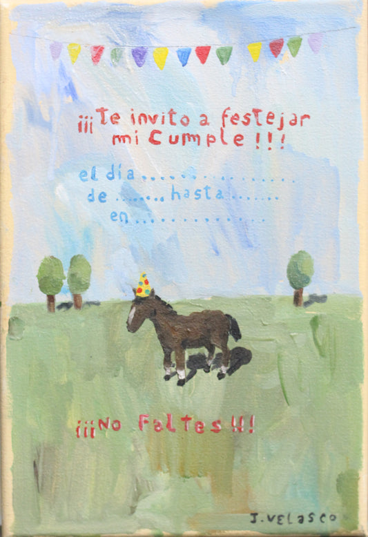 Tarjetita de invitación nro 2 | Serie Pinturas - Javier Velasco
