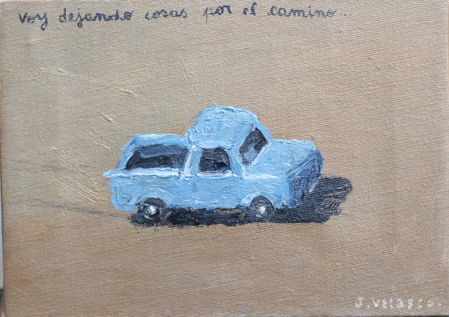 VOY DEJANDO COSAS POR EL CAMINO | Serie Pinturas 13 x 18 - Javier Velasco